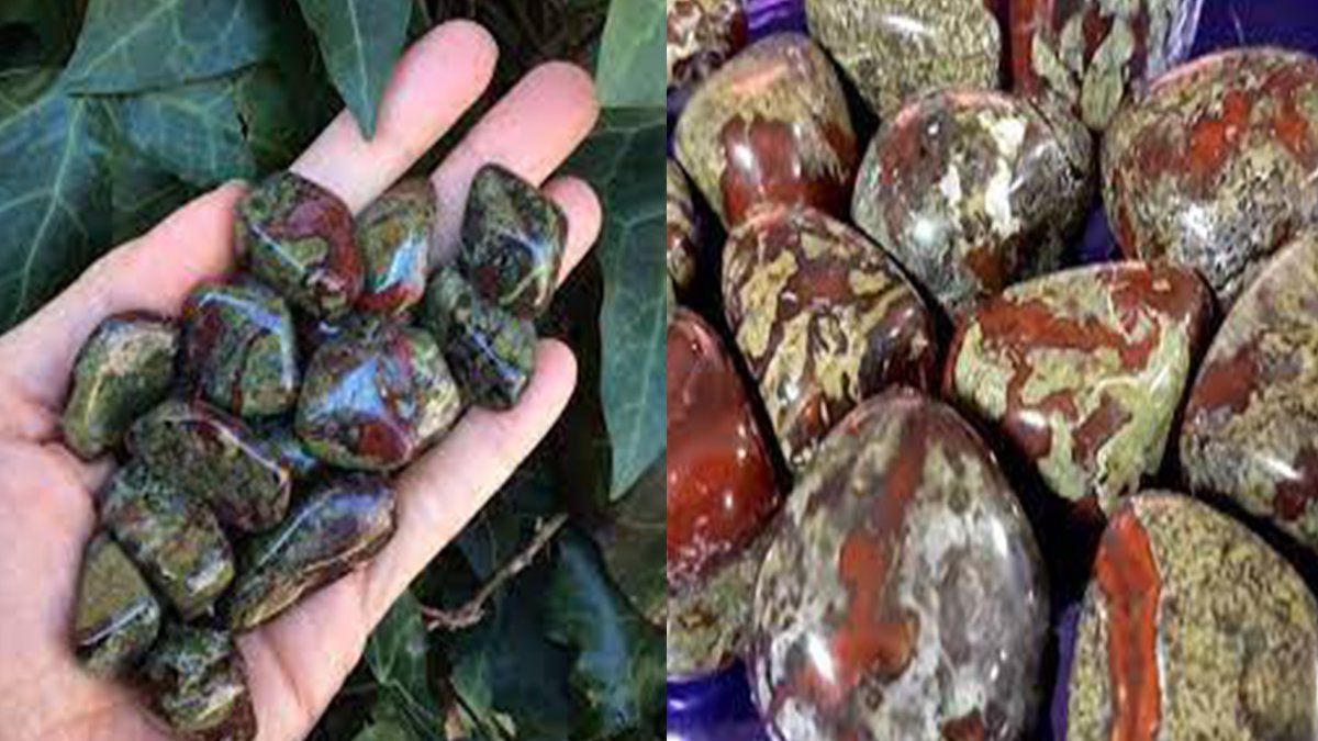 Diaspro Del Sangue Di Drago, Pezzo Di Pietra Grezza Del - Foto 9