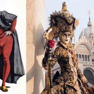 Pantalone maschera, libertino credulone, maschere italiane, la maschera carnevale veneziana